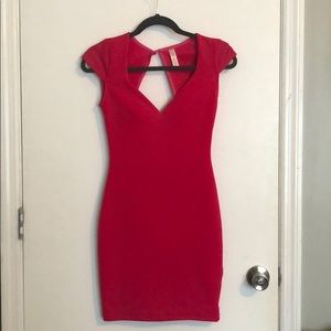 Hot pink boutique dress